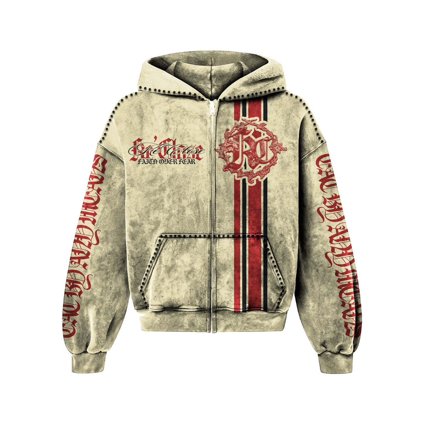 "Faith Over Fear” Jacket - Red