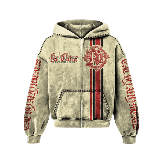 "Faith Over Fear” Jacket - Red