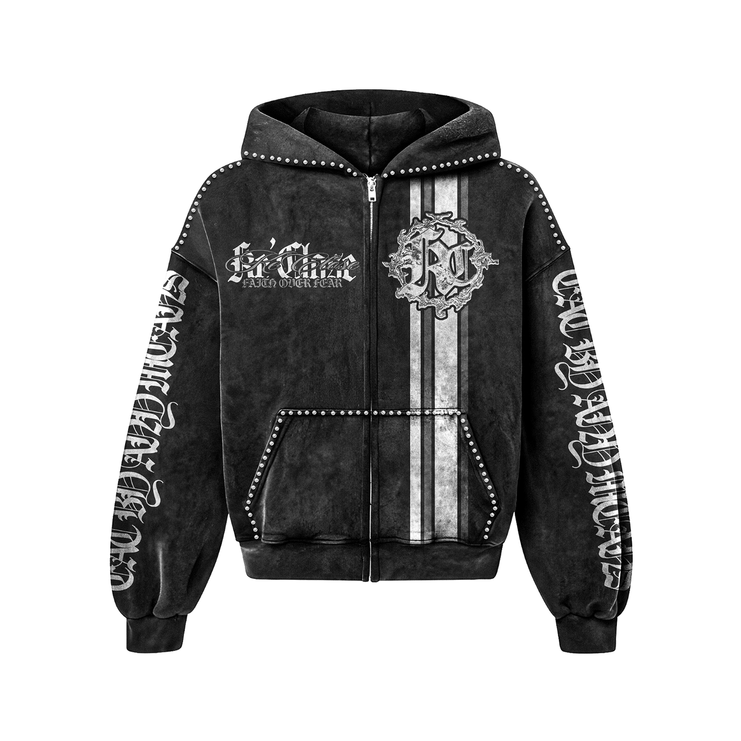 'Faith Over Fear” Jacket - Black