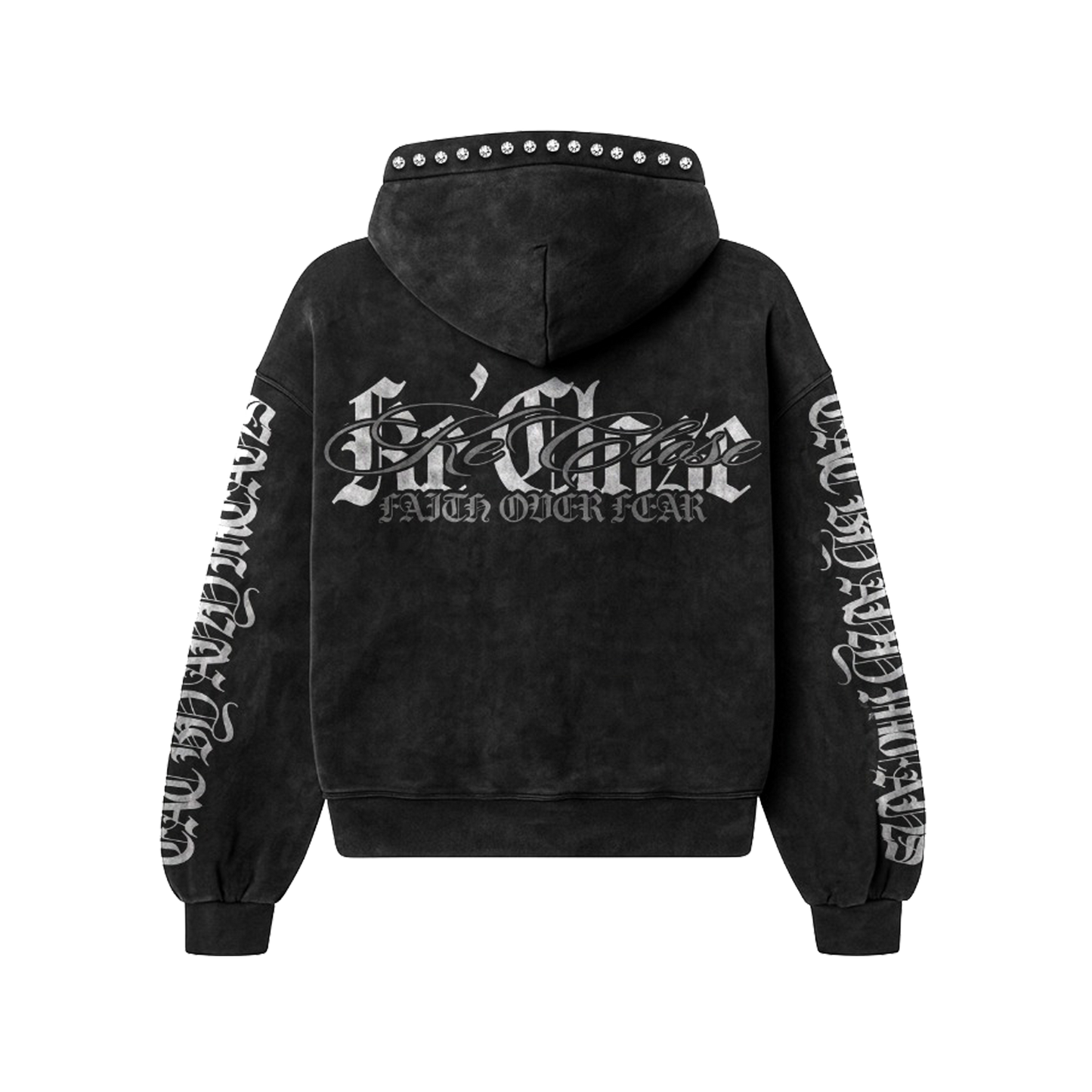 'Faith Over Fear” Jacket - Black