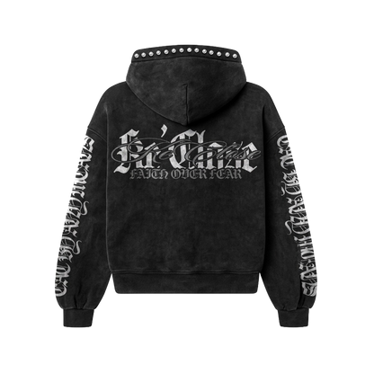 'Faith Over Fear” Jacket - Black